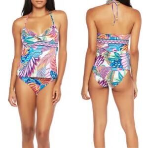 Trina Turk Paradise Plum Tankini Top
